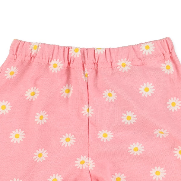 １分丈ニットデイジー柄ショートパンツ