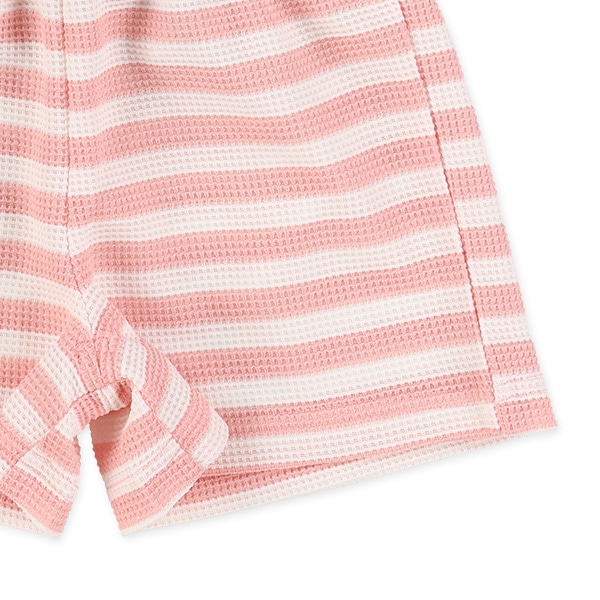 ワッフルボーダーフィットパンツ