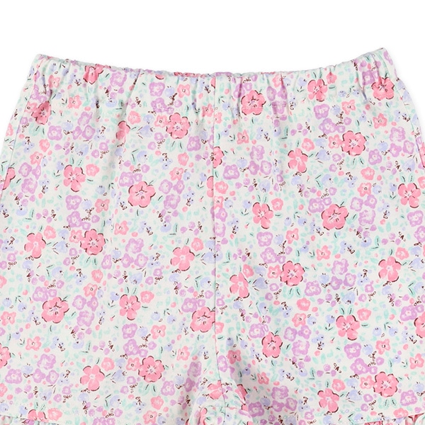 小花柄ニットショートパンツ