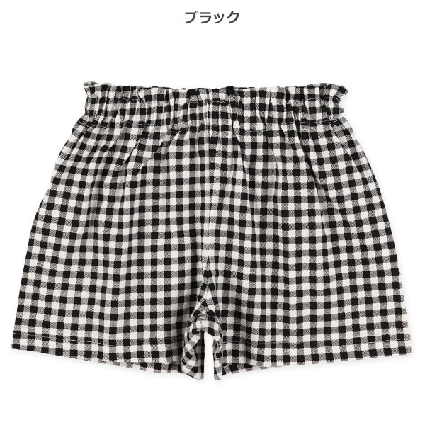 チェックショートパンツ