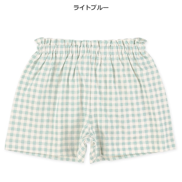 チェックショートパンツ