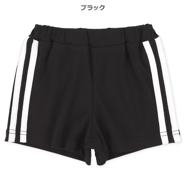 1分丈2ラインスムースショートパンツ