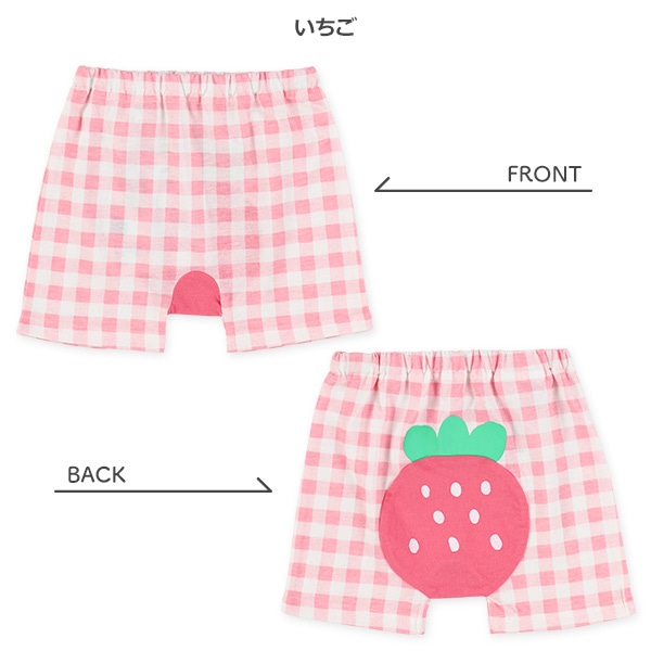 1分丈マチ付きフルーツフィットパンツ