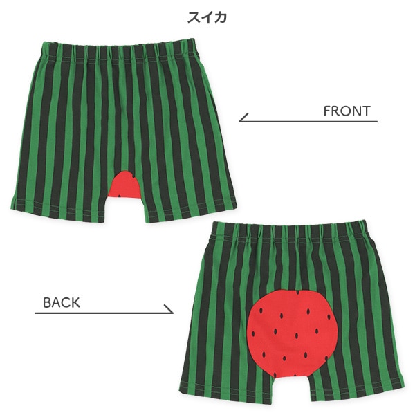 1分丈マチ付きフルーツフィットパンツ