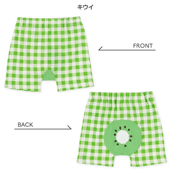 1分丈マチ付きフルーツフィットパンツ