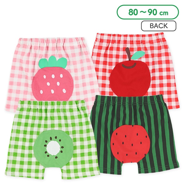 1分丈マチ付きフルーツフィットパンツ