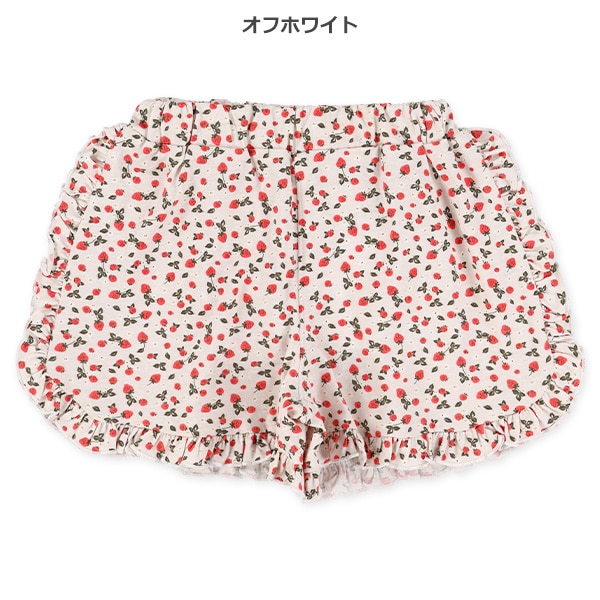 サイドフリル総柄ショートパンツ