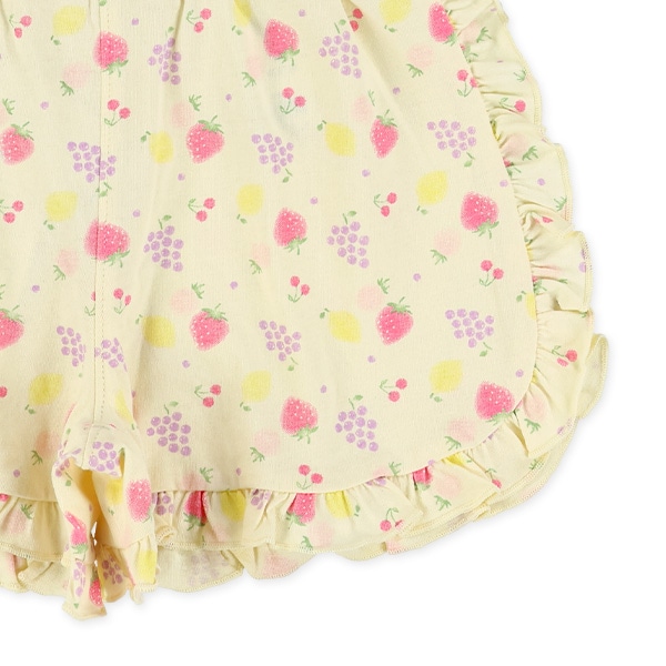 サイドフリル総柄ショートパンツ