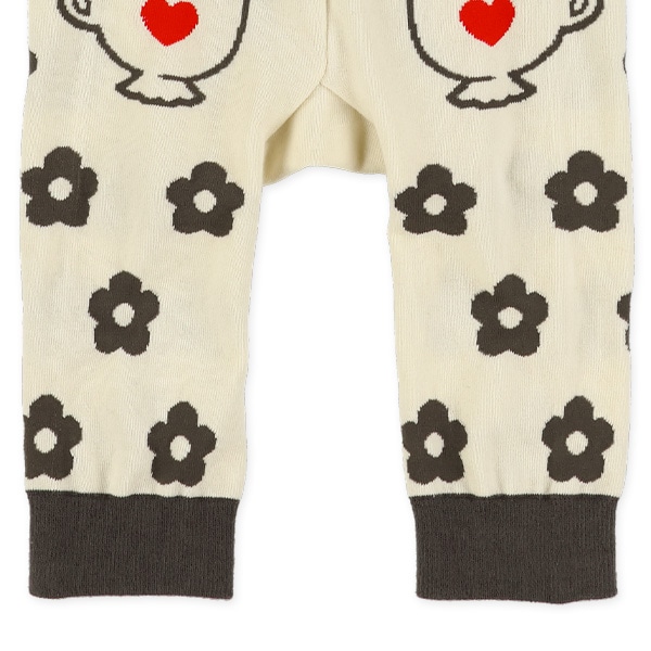 丸編みいぬ・うさぎサルエルレギンス