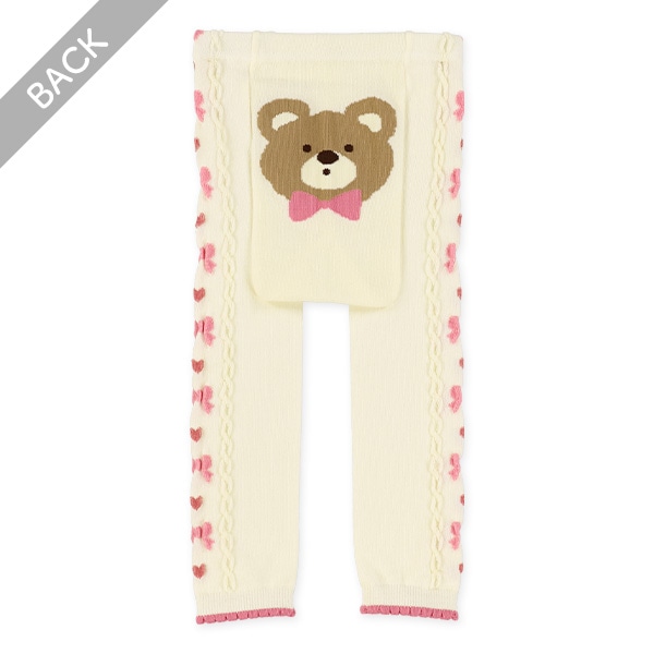 サイドリボンくまスパッツ