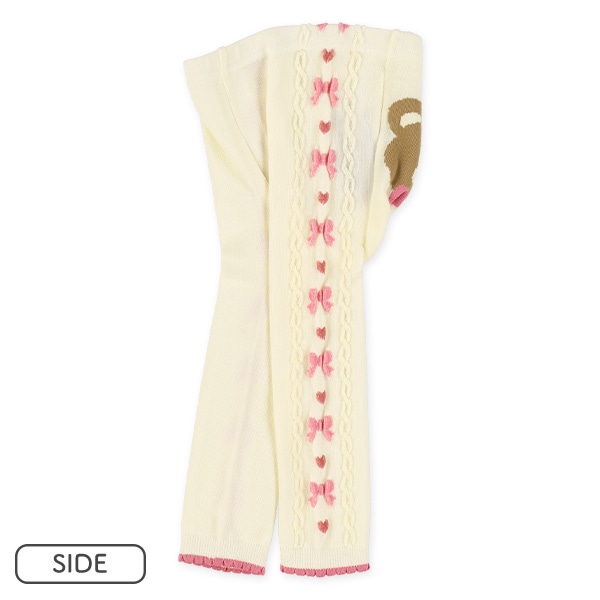 サイドリボンくまスパッツ