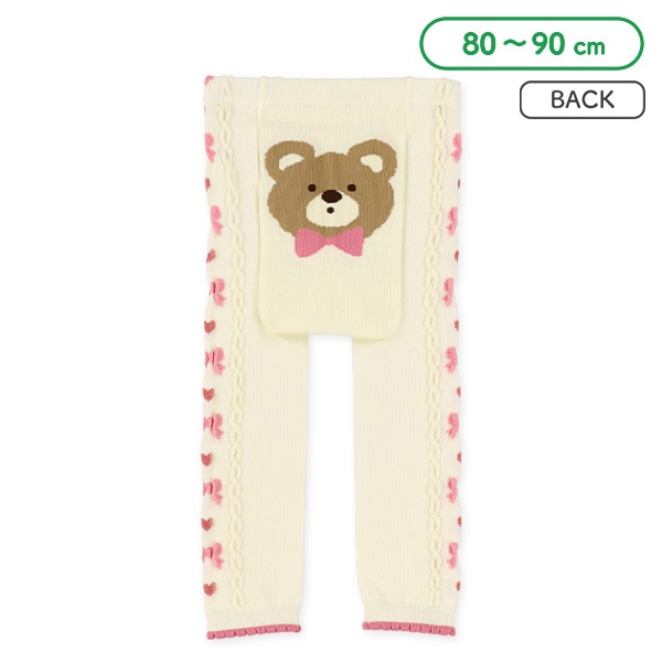 サイドリボンくまスパッツ