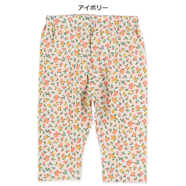 10分丈レトロ小花柄レギンス