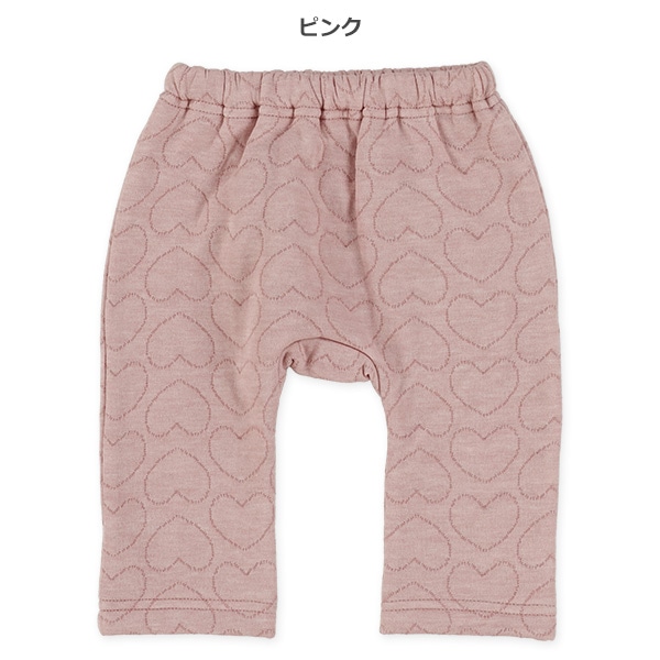 キルトハート柄モンキーパンツ