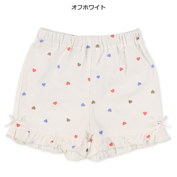 裾フリルハート総柄ショートパンツ | 西松屋オンラインストア 裾フリルハート総柄ショートパンツ | 西松屋オンラインストア