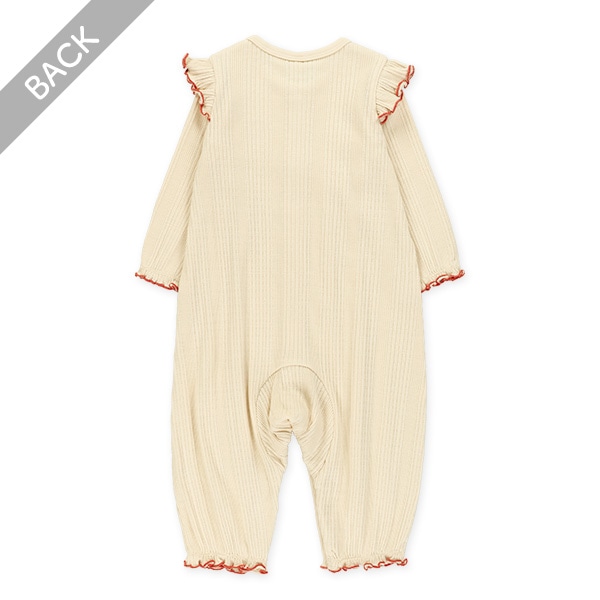 かわりテレコ長袖カバーオール