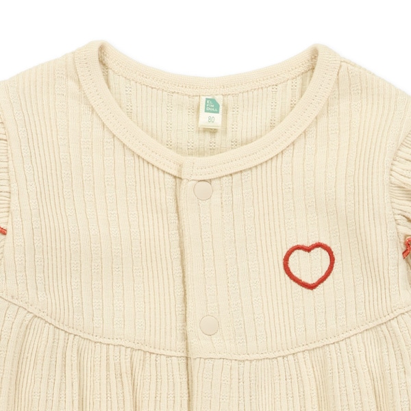 かわりテレコ長袖カバーオール