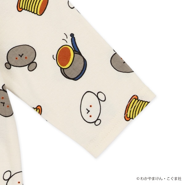 スムース総柄長袖カバーオール（こぐまちゃん）