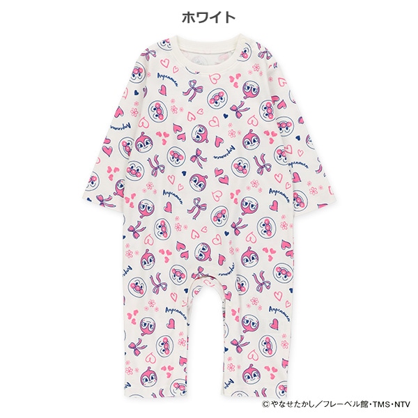 スムース長袖カバーオール（アンパンマン）