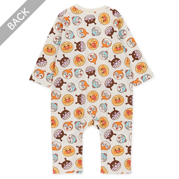 スムース長袖カバーオール（アンパンマン）