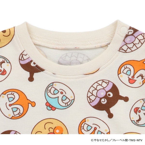 スムース長袖カバーオール（アンパンマン）