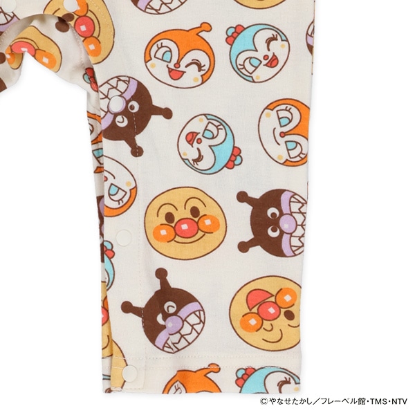 スムース長袖カバーオール（アンパンマン）