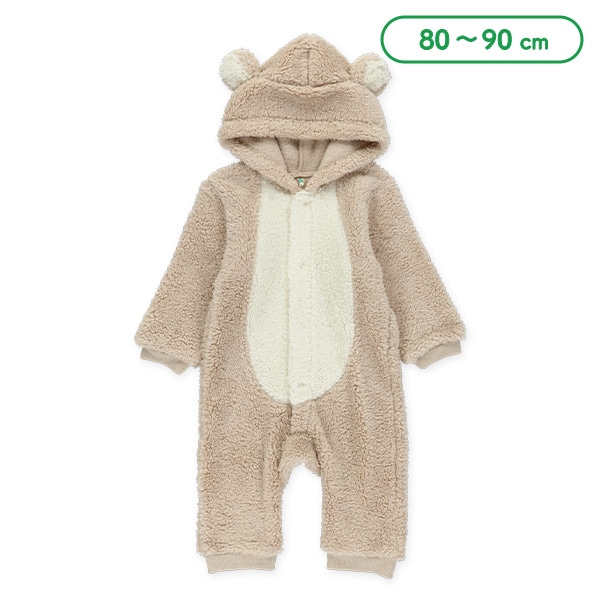 フリースくま着ぐるみ長袖カバーオール | 西松屋オンラインストア