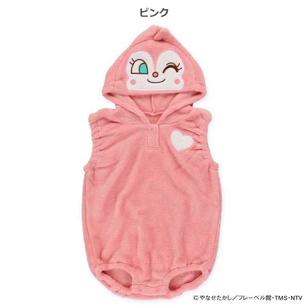 フリースなりきりだるまロンパース（ドキンちゃん）