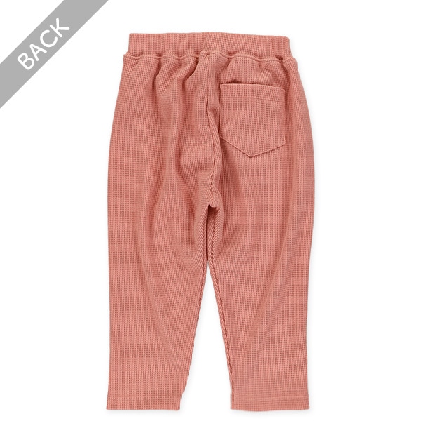 ワッフルストレッチパンツ（ピンク・モカ）
