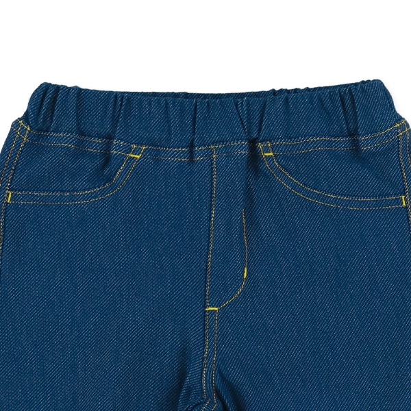 デニムニットワイドパンツ
