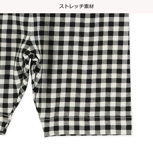 7分丈チェックレギンス