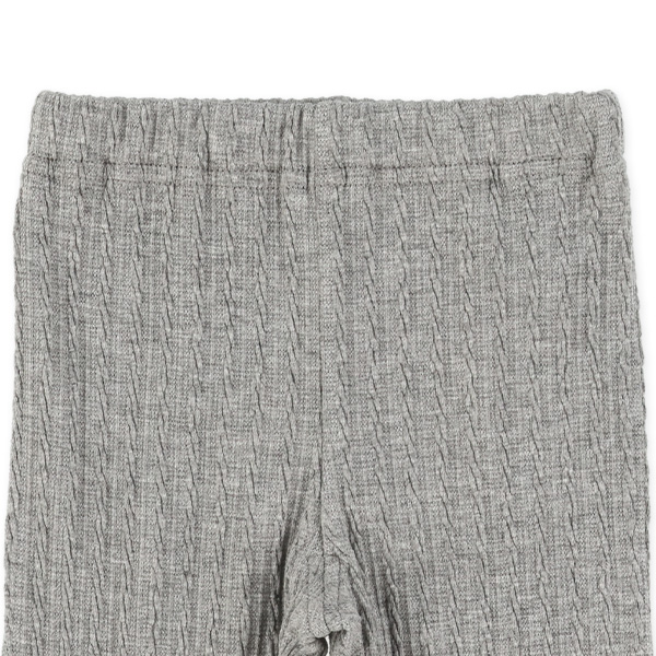 7分丈裾フリルシャーリングスパッツ