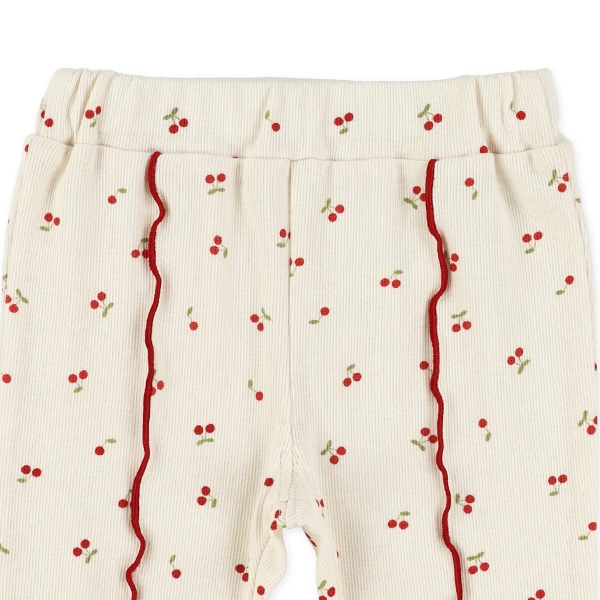 7分丈スパンテレコメローフレアパンツ