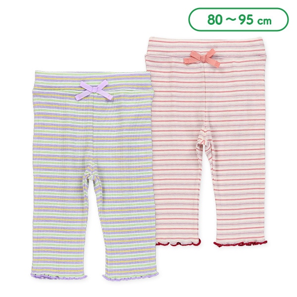 7分丈ボーダースパンテレコレギンス