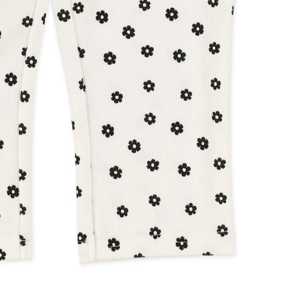 7分丈スムース小花柄レギンス