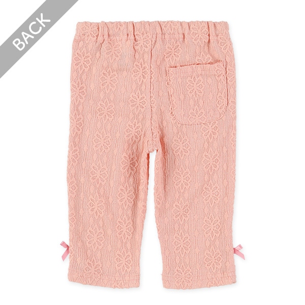 7分丈ジャガード花柄パンツ