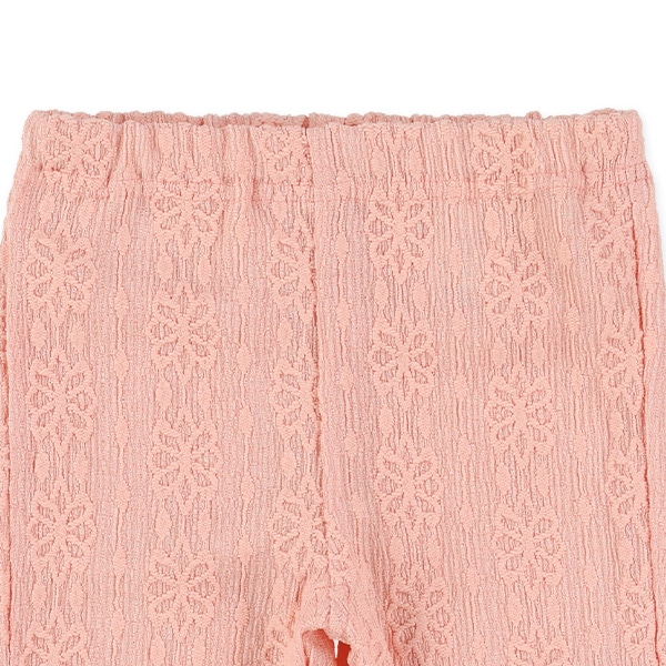 7分丈ジャガード花柄パンツ