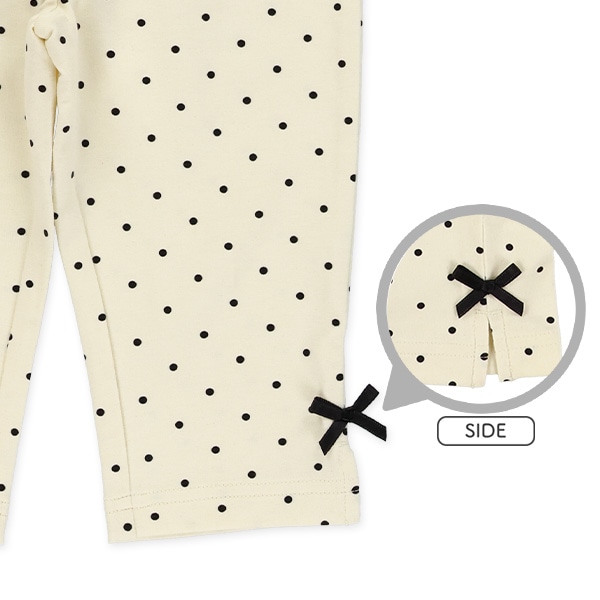 7分丈ドット柄レギンス