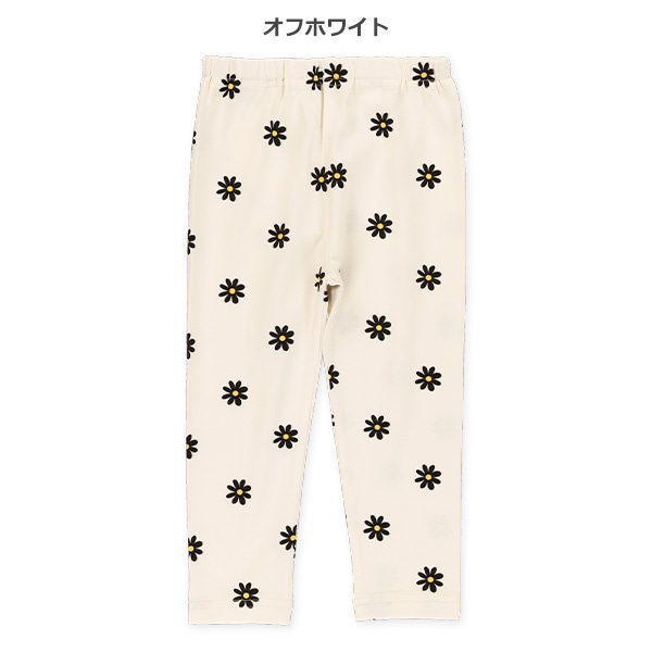 10分丈花柄レギンス