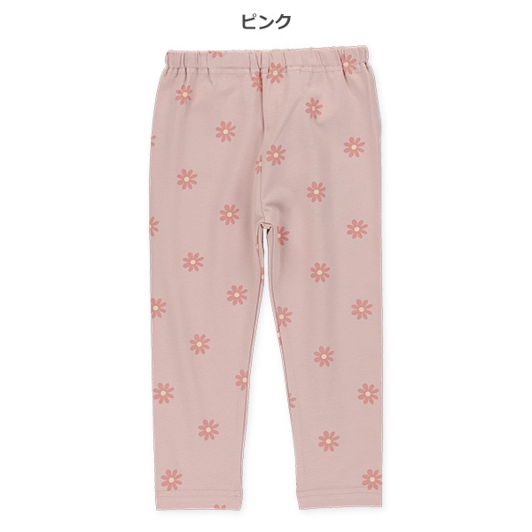 10分丈花柄レギンス