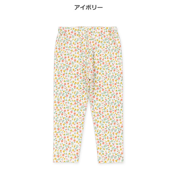 10分丈小花柄レギンス