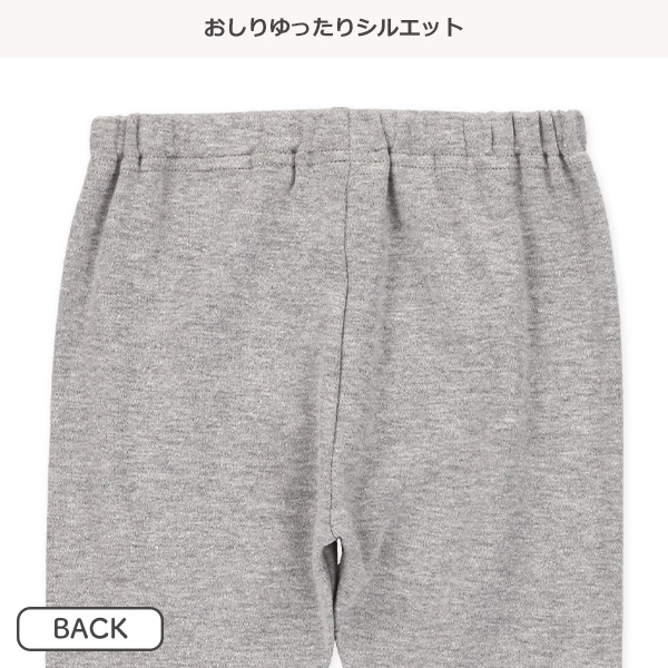 10分丈裾切り替えレギンス（ゆったりシルエット）
