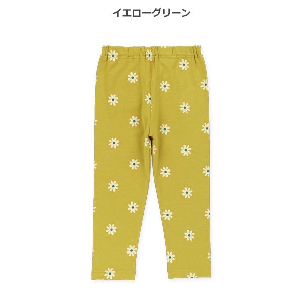 10分丈花柄レギンス