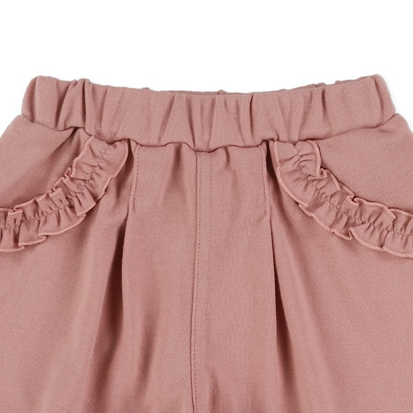 スムース裾スカラップショートパンツ