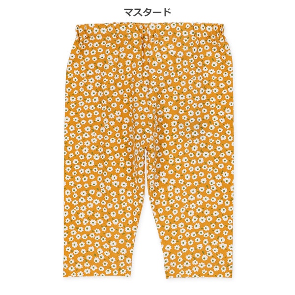 7分丈小花柄レギンス