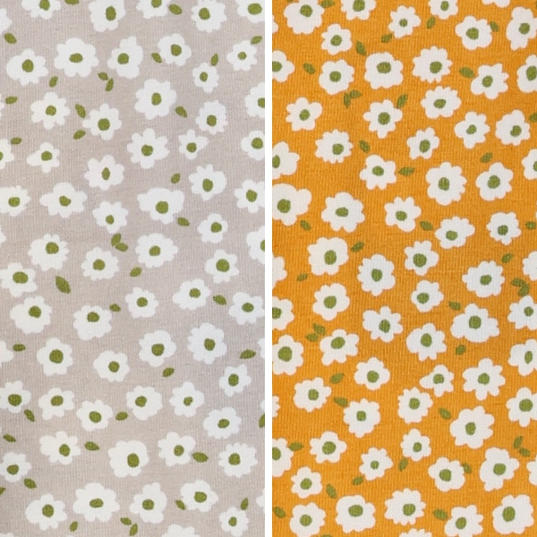 7分丈小花柄レギンス