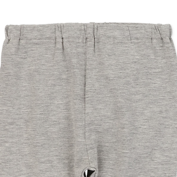 7分丈無地レギンス（ブラック・杢グレー）