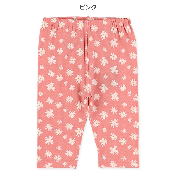 7分丈レトロ花柄レギンス