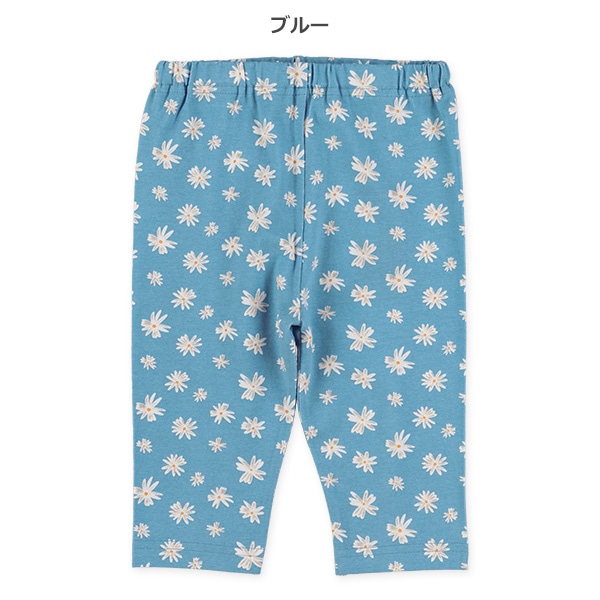 7分丈レトロ花柄レギンス