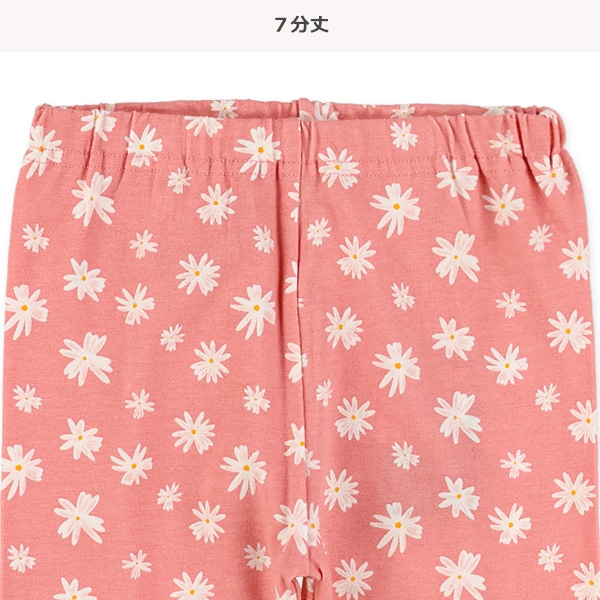 7分丈レトロ花柄レギンス